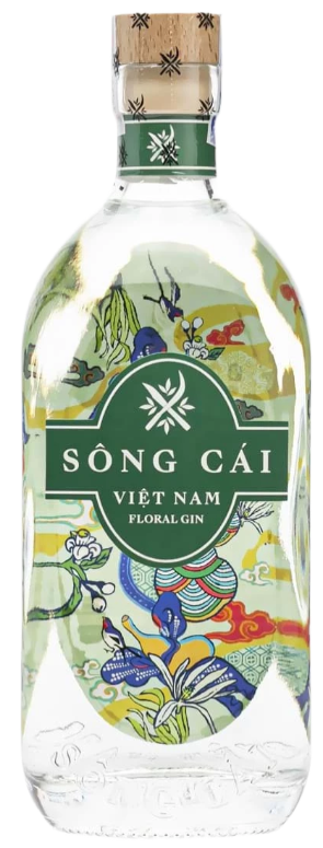 SONG CAI VIETNAM FLORAL  GIN 45° 70 CL