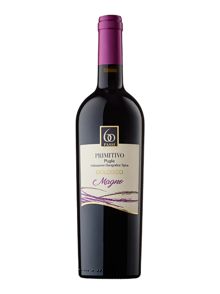 VINO 60 PASSI BIO FERMO ROSSO MAGNO- PRIMITIVO 75 CL